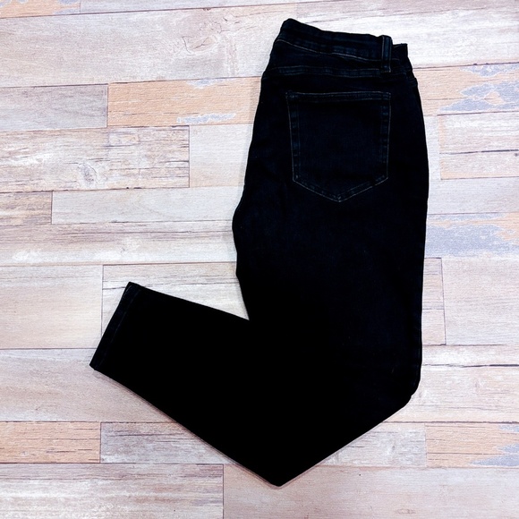 DAILY RITUAL – Black skinny jeans | stretch denim mid-rise | Size 27P * - Picture 1 of 10